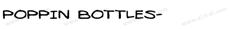 Poppin Bottles字体转换